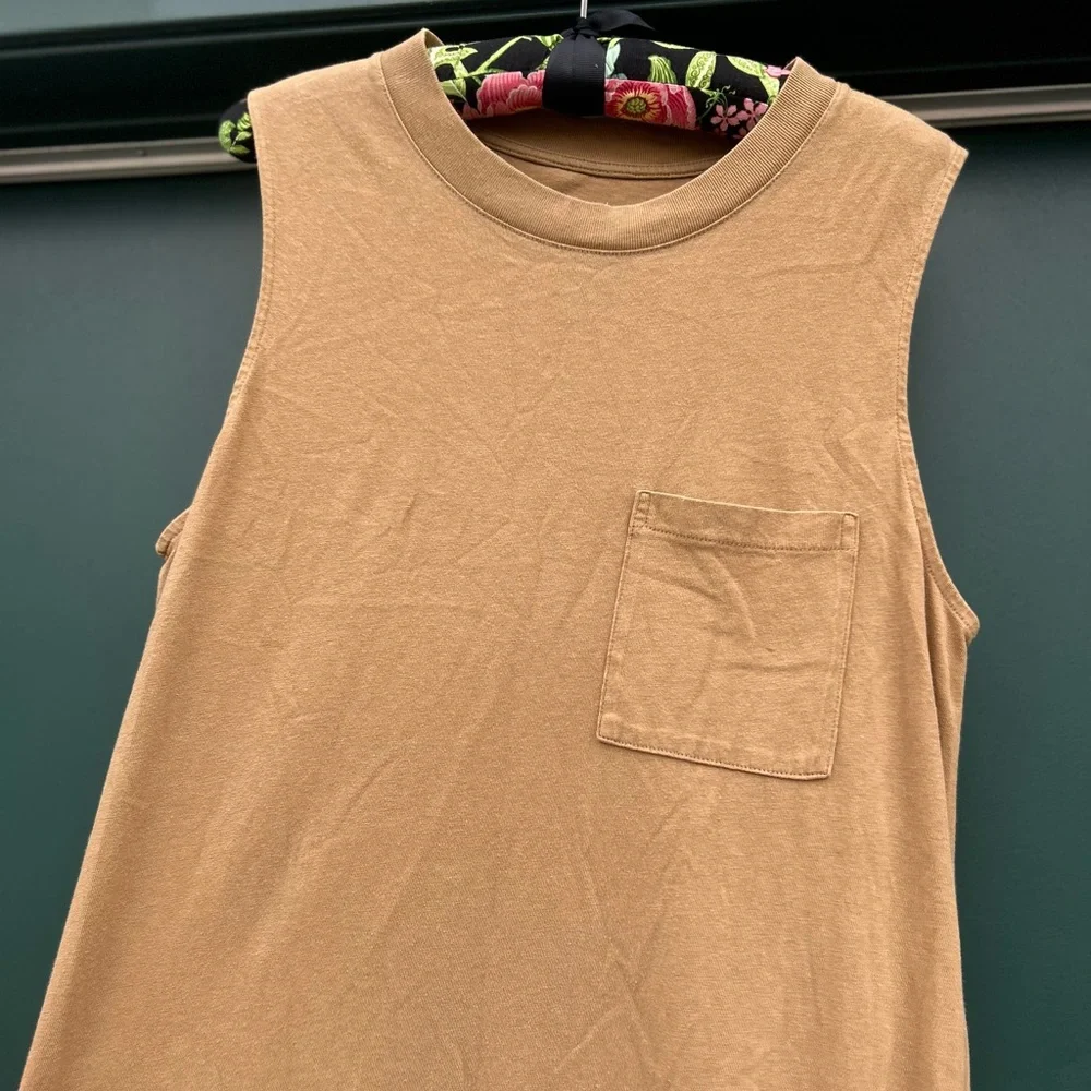 Everlane Tan Ribbed Top - Picture 2 of 10